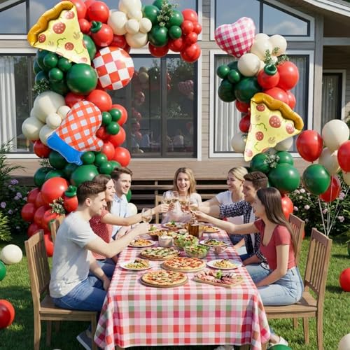 Kit décorations fête pizza pour harmoniser facilement votre table sans chercher les accessoires
