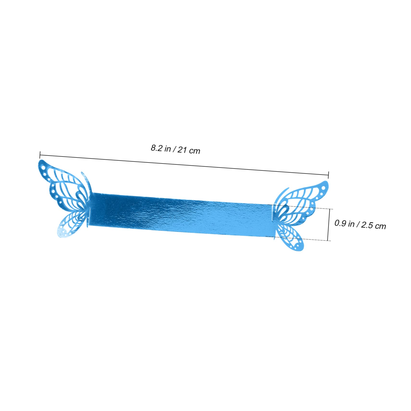 Zerodeko 150pezzi Pz Portatovaglioli Carta Forma Di Farfalla Per Matrimonio Compleanno e Feste Decorazione Elegante Per Tavola Di Accessori Festivi Perlato