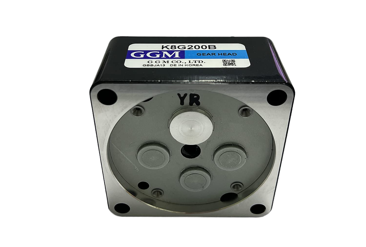 eRicambi, Gruppo Riduttore Motoriduttori a Induzione per Stufe e Pellet GGM K8G200B, con Cuscinetti a Sfera, Flangia 80x80 (mm), Diametro Albero 10 (mm), Velocità 6 RPM, Rotazione Oraria/Antioraria