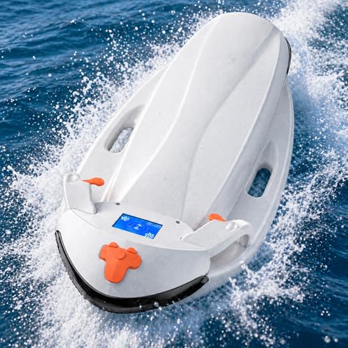 2 in 1 Electric Bodyboard for Adults, On-Water Riding & Underwater Diving up to 5M, 6000W High Power, 2 Speed Modes, Portable Design for Pool Lake Ocean Snorkeling Adventure
