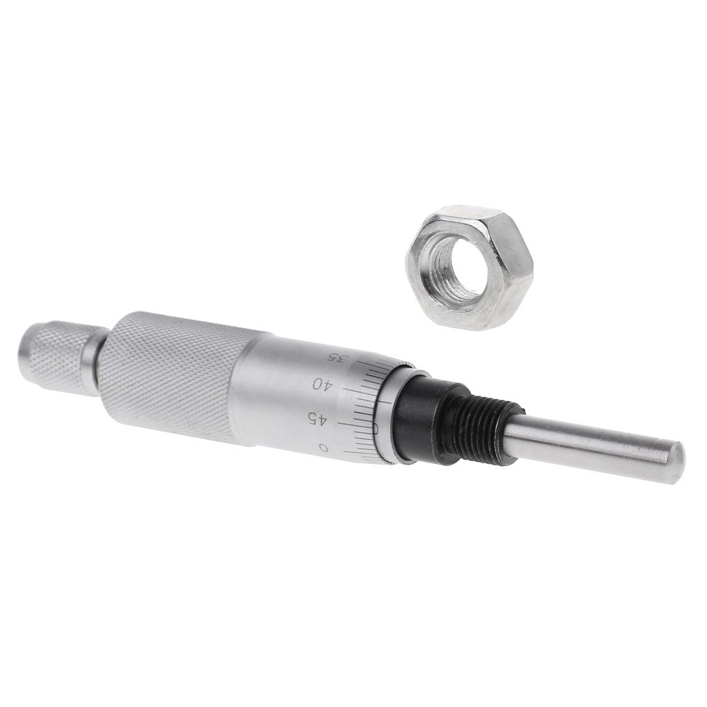 PURPLELILY Accuracy Micrometer Round Needle Type Thread Micrometer for Head Measurement Measure Tool 0-25mm Range Metal Measur Digital Micrometer Head