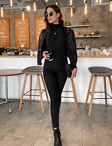 Gyabnw Maglione Donna a collo Alto Lupetto