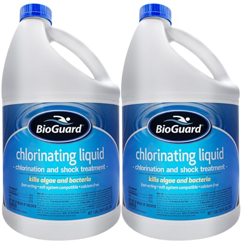 BioGuard Chlorinating Liquid (2-Pack) - Swimming Pool & Spa Liquid Shock Treatment - Raises Chlorine - 2 Gallons Plus Includes Pool & Spa Tips E-Book