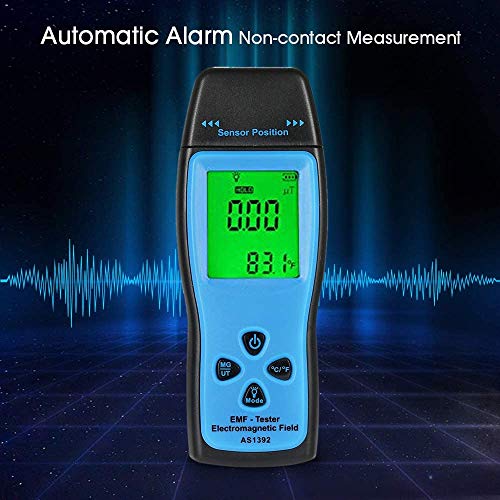 Medidor EMF digital portátil con pantalla LCD miniatura 7
