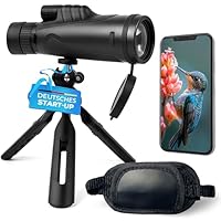 AlpinSpirit Zoom Monokular 10-30x50 mit Stativ & Handschlaufe [IPX4,FMC & BAK4],geeignet für Erwachsene,HD Weitsicht Fernrohr,Monocular, wasserabweisend,für Jagd,Wandern,mit Tasche schwarz