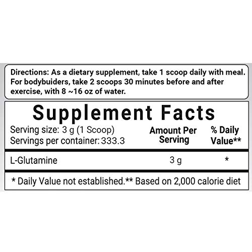 Vegan L Glutamine Powder 1Kg - Image 4