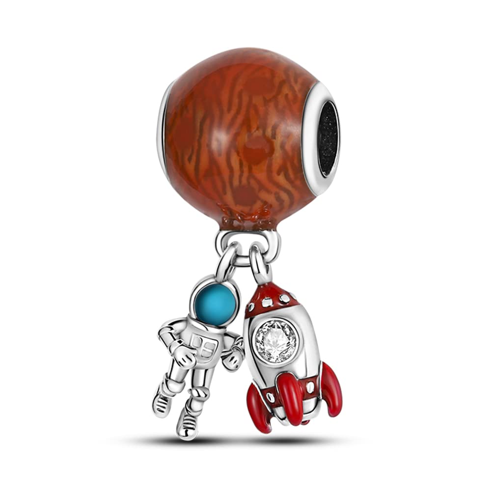 Pandach Damen Charm Anhänger für Armband 925 Sterling Silber Charms Beads passend für Armband und Halskette, Kompatibel mit Europäischen Armbänder für Frauen Mädchen C1