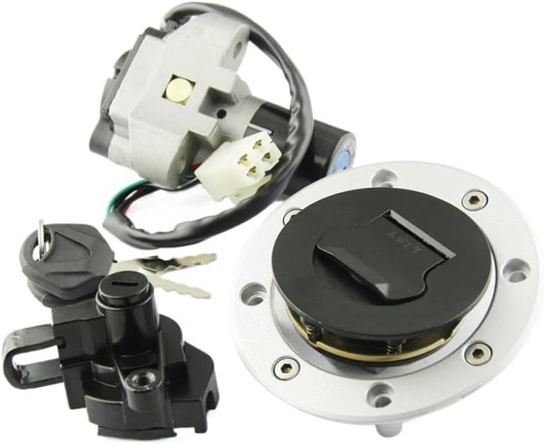 Tank Cap Lock With Ignition Switch Lock Compatible With GSF250 GJ74A GSF400 GK75A GSX400 GSXR400 RF400 RF600 RF900