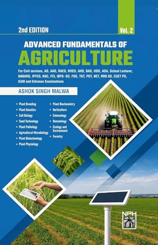 Image of Advanced Fundamentals of Agriculture - Ashok Singh Malwa - Vol 1 and 2 - Combo Set of 2 Books - 2nd Edition - For 2026 Exams