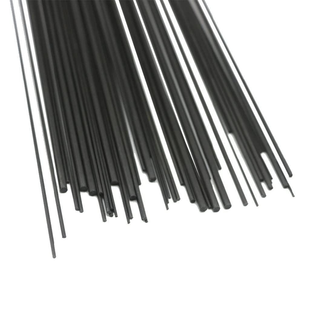 Lot de 8 tiges en Fibre de Carbone pour Avion RC, Outil de Bricolage, Tube d'aile, Bras de quadricoptère, 1 mm, 1,5 mm, 2 mm, 3 mm, 4 mm, 5 mm, 7 mm, 8 mm, 9 mm (1 mètre), Tige en Carbone (t
