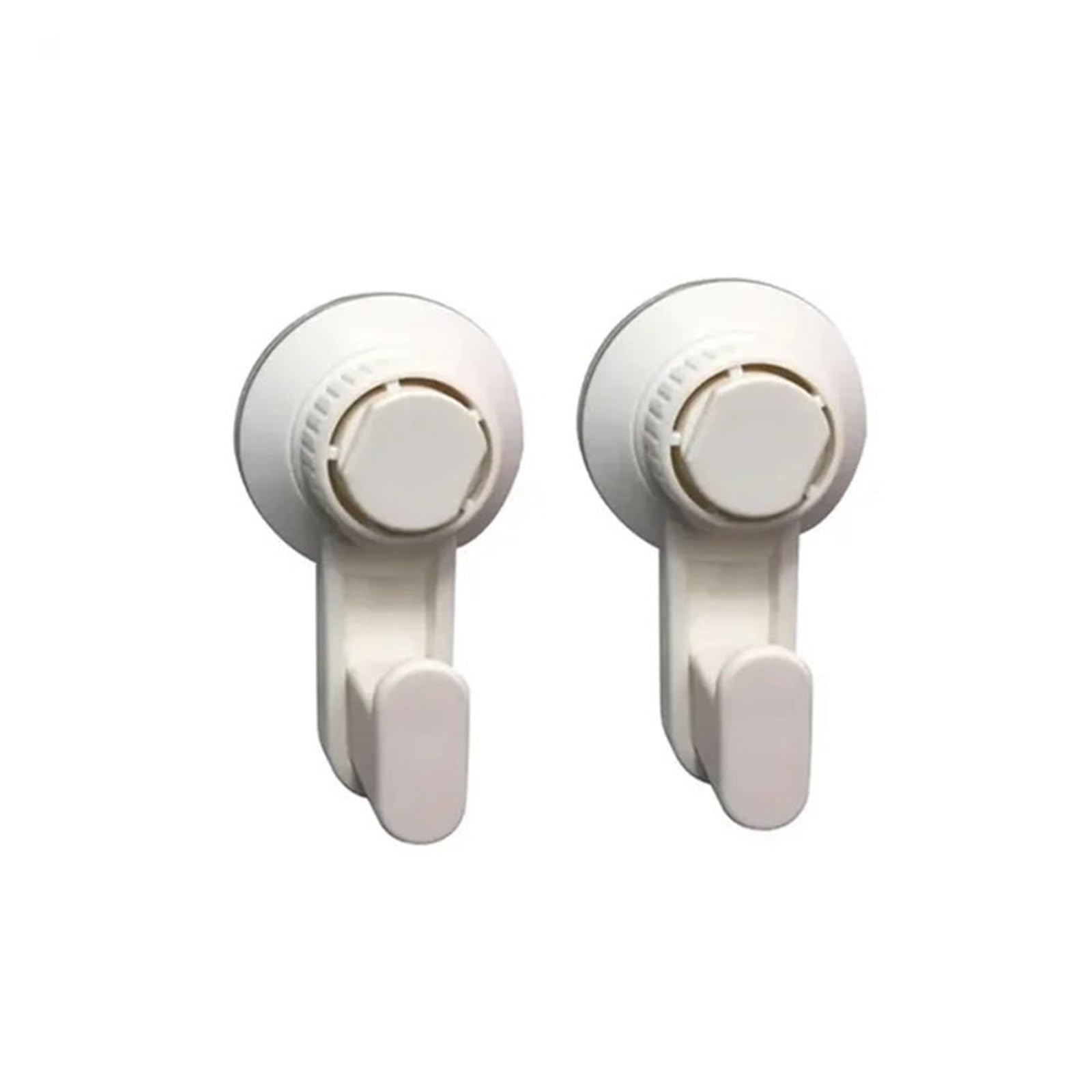 SEVEQIS Glass Suction Cup, Suction Cup Storage Widgets Hooks 2 Pcs ABS Clothes Rack Sucker Heavy(Bianco)