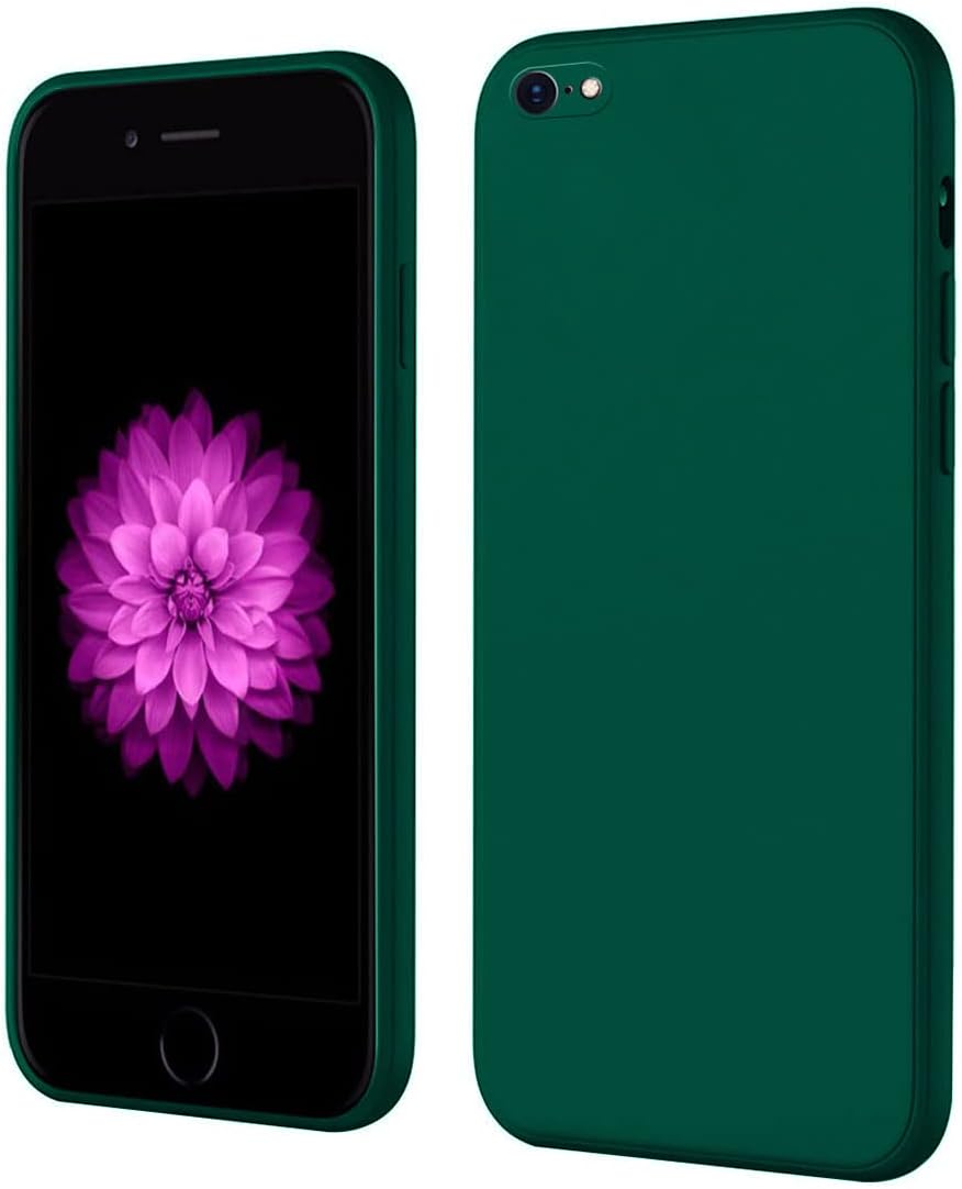 LIRAMARK Silicone Soft Back Cover Case for Apple iPhone 6 / iPhone 6s (Silicone Green)