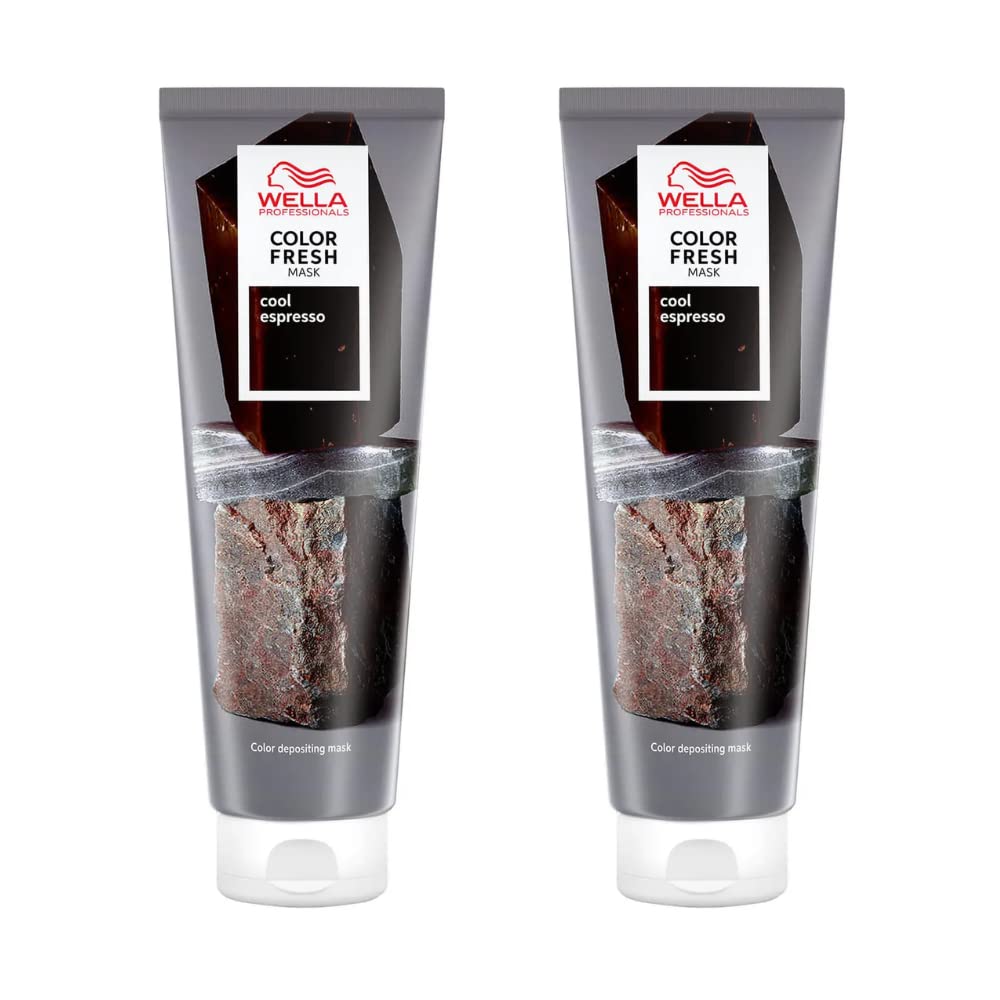 WELLA 2 x Color Fresh Semi-Permanent Hair Mask 150ml - Cool Espresso