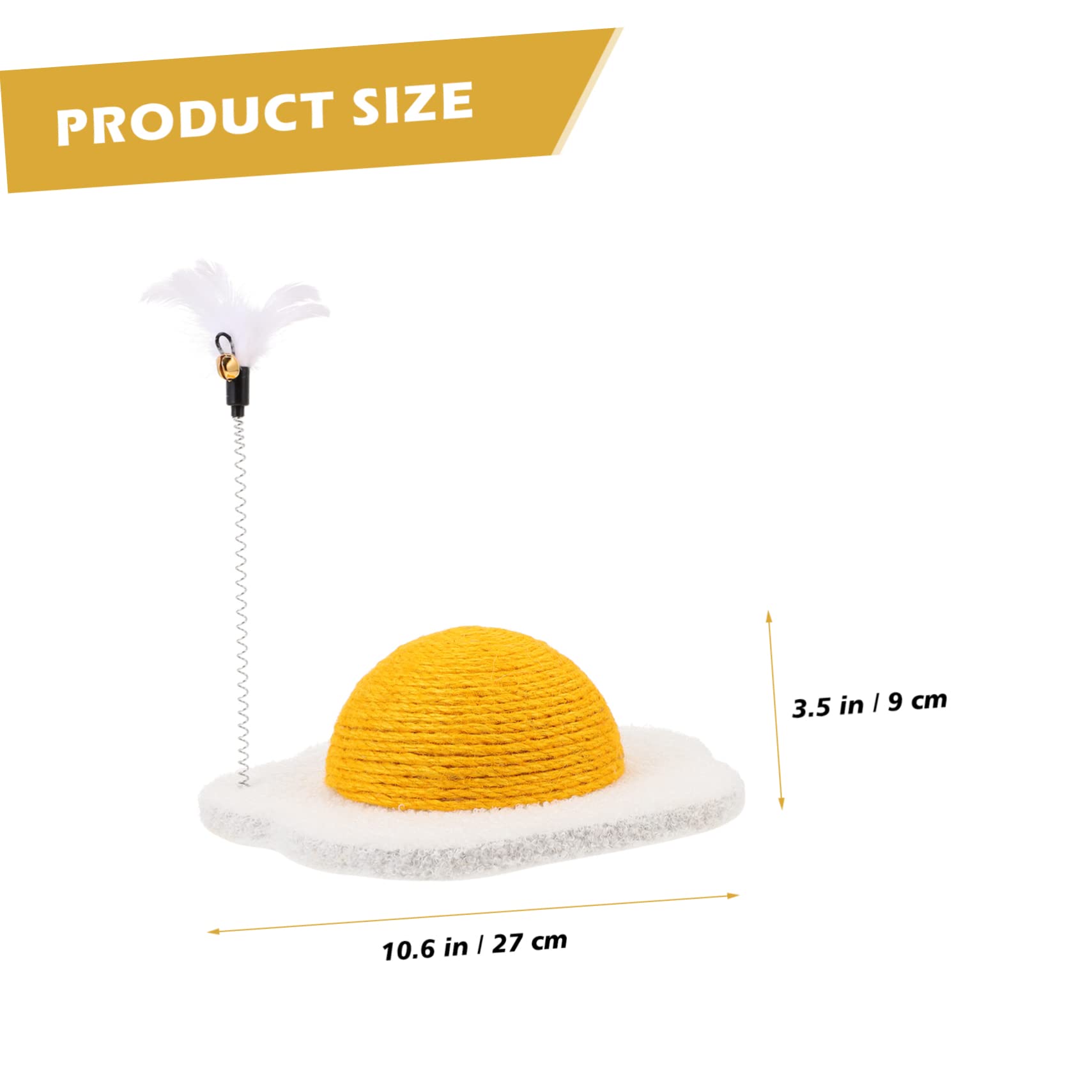 GANAZONO Cat Scratching Board with Egg Yolk Design Durable Scratch Pad for Home Interactive Kitten Lightweight and User Friendly Cat Supply for Indoor Cats