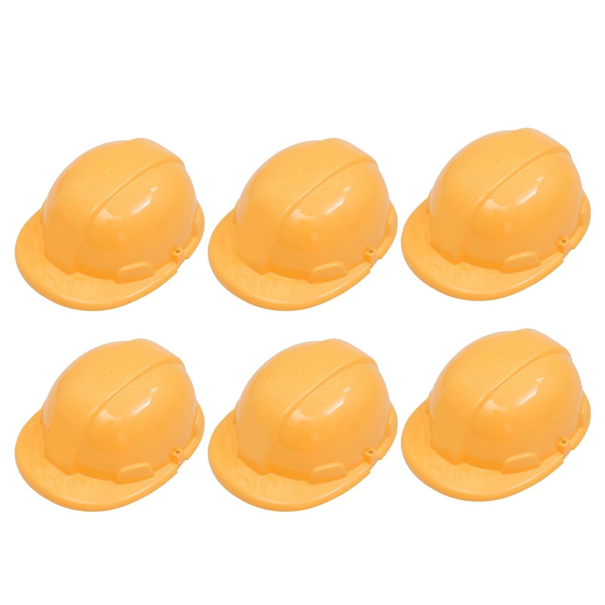 OATIPHO Kids Construction Hard Hat 8.46 Inch Simulation Safety Helmet Educational Role Play Toy 6 Pack for Child Creativity and Development