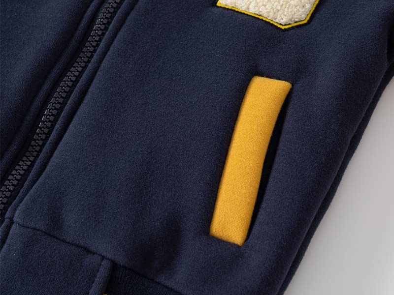 Meufam Boys Girls Varsity Letter Print Jacket Casual Baseball Outwear Kids Basic Zipper Sweatshirts Lightweight Athletic Coat4