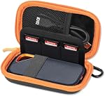 C'est difficile pour SanDisk Extreme Pro/SanDisk Extrem Portable Externe SSD 2TB 1TB 500GB 128GB, Carte mémoire SD SDXC SDHC Organisateur de porte-cartes, sac de rangement de protection externe pour le disque dur