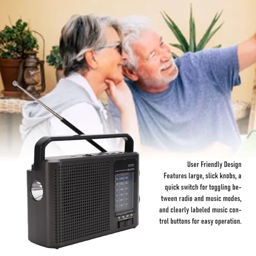 Radio portátil Zopsc AM FM SW Bluetooth recargable miniatura 2