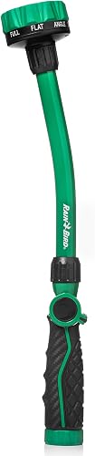 TCNZL8PWAND16 Watering Wand Garden Hose Nozzle, 16 Inch - Thumb Flow Control with 8 Spray Pattern, Comfort Grip, 3/4 in GHT for Plants, Flower Beds & Outdoor Cleaning - Green and Black