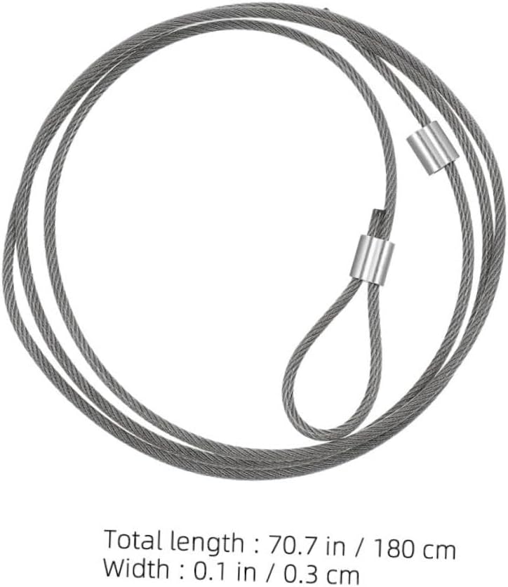 2pcs Basketball Net String Replacement Heavy Duty Plastic Coated Steel Wire with Aluminum Buckle, Outdoor Indoor Basketball Hoop Net Cord for Home School Court Use