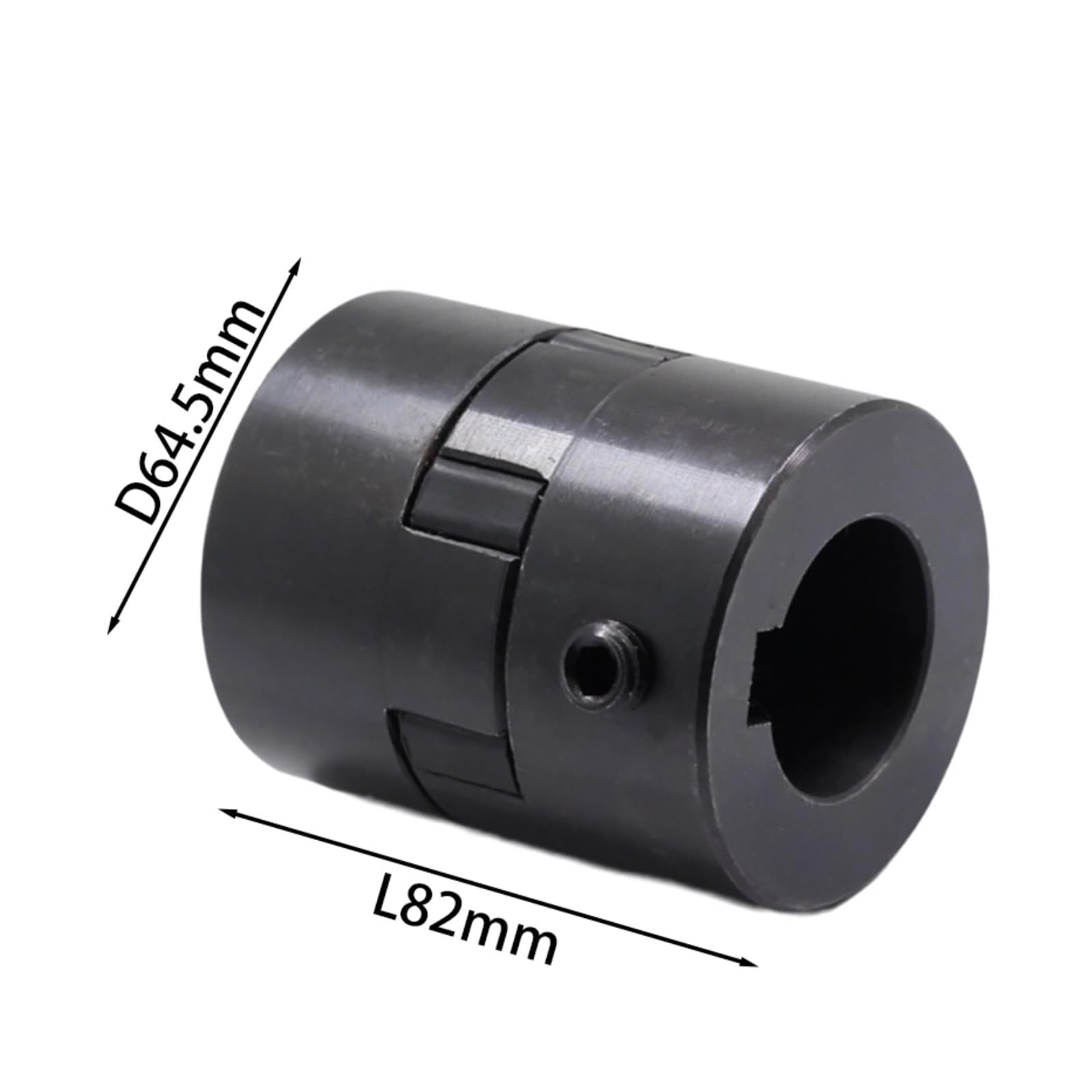 Giunto Elastico Flessibile, 1PCS Tipo L Accoppiamento a Tre Ganasce Acciaio L100 D64.5L82 15/16/18/20/25/28/35/40mm for Encoder Servomotore Incisione CNC(24mm)