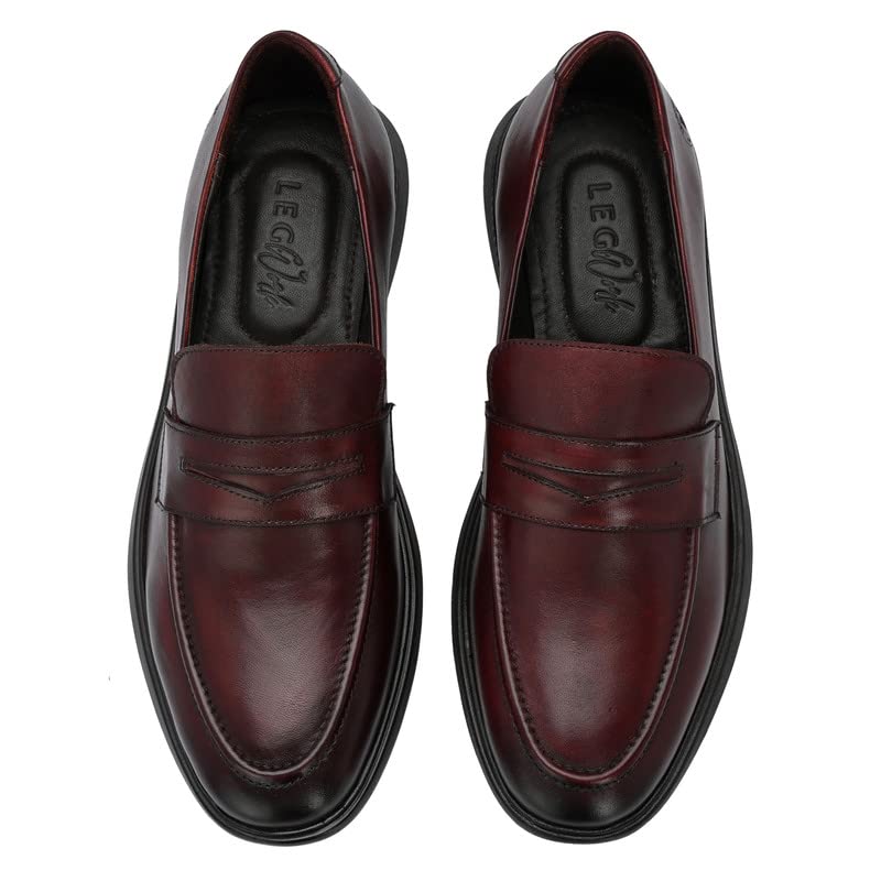 Legwork Men's Leather Loafer Shoes for Men and Boys 7 51O698WleUL