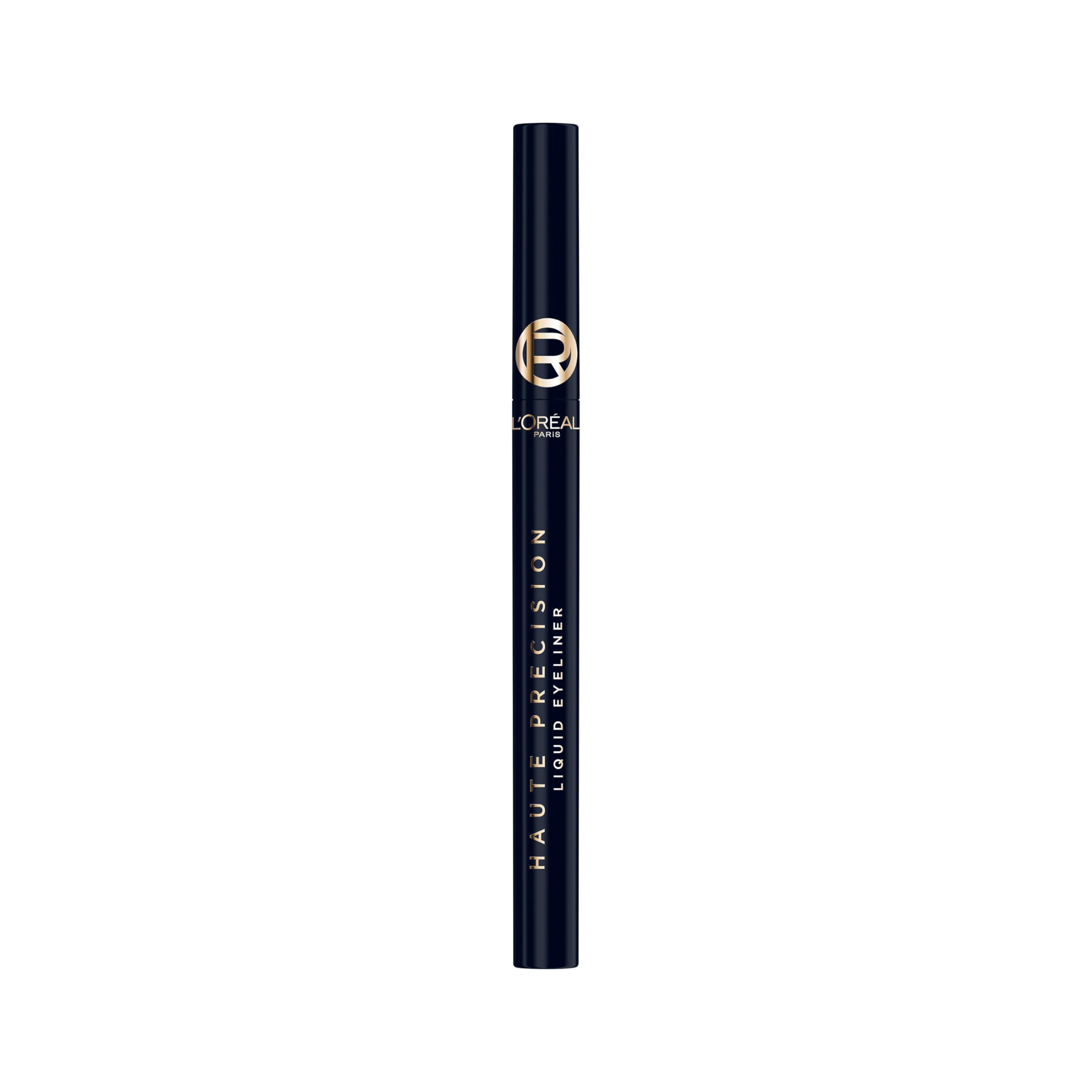 L'Oréal Paris Augen Make-up, Haute Precision Eyeliner für intensive Farbe & präzise Linien, Flüssiger Lidstrich-Stift, Wasserfest & 24H Halt, Farbe: Bleu Suede (Blau)