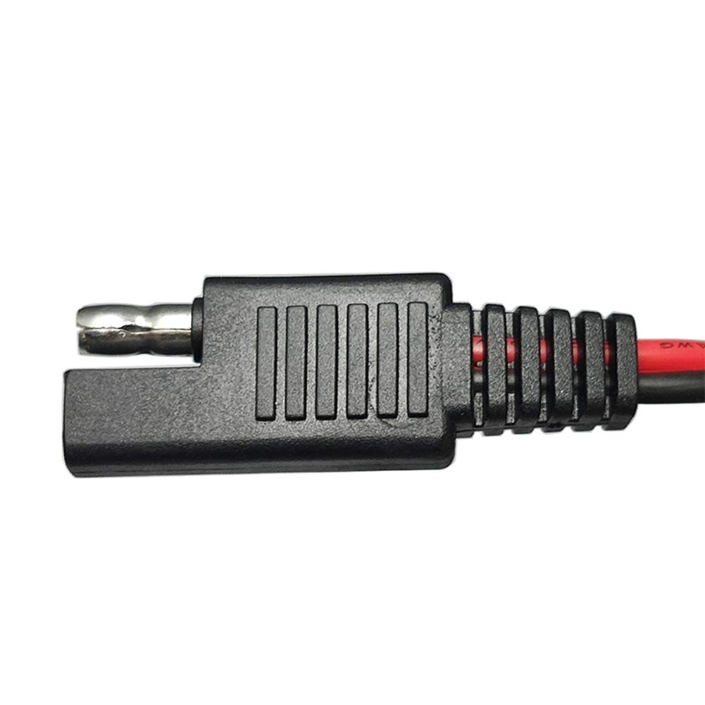 Lot De 5 Câbles Extension SAE Vers SAE 14AWG – Rallonge 33cm Pour Chargeur Batterie, Panneau Solaire, Voiture | Connecteur Rapide