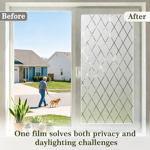 Película de Vidrio Frosted Privacy 17.5 x 78.7 Pulg miniatura 2