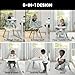 Jeep Milestone 6-in-1 High Chair by Delta Children - High Chair Converts to Stool, Booster Seat, Toddler Chair, Activity Table and Desk and Chair, Sage Green