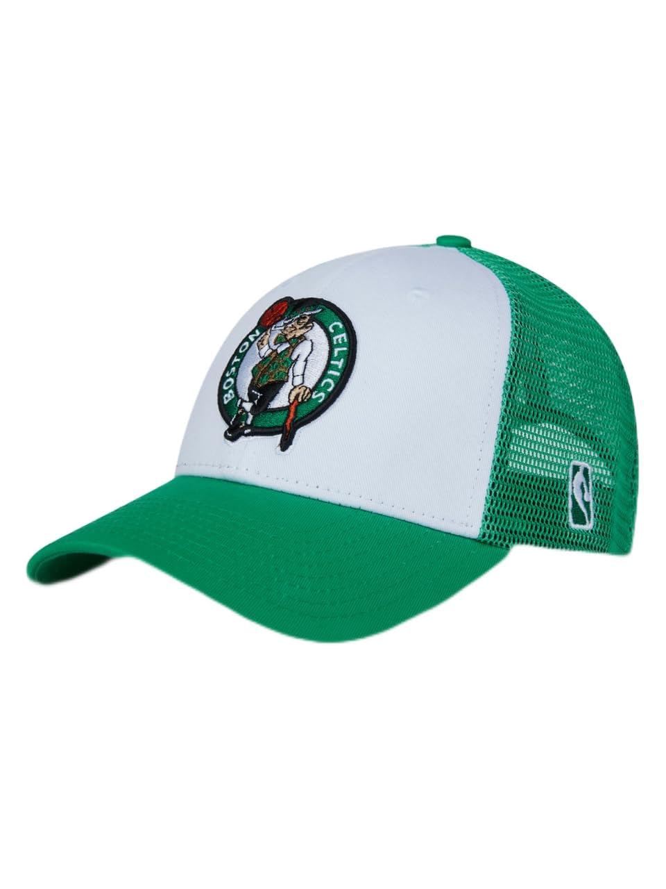 shop the arena Boston Celtics Green Trucker Cap-picture-11
