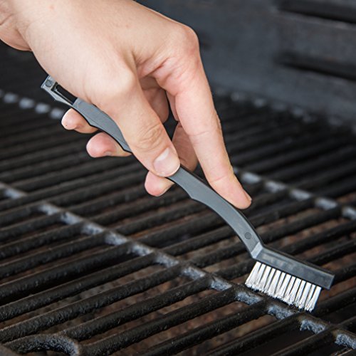 Image of Carlisle FoodService Products 4067500 AP Single-Ended Gun Cleaning Brush, 7 inch, Stainless Steel (Pack of 4)