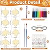 gisgfim 16 Pack Fall Wind Chime Kits for Kids Make Your Own Maple Leaves Wind Chime Wooden DIY Arts and Crafts for Thanksgiving Autumn Party School Classroom Decorations Supplies Birthday Favor #1