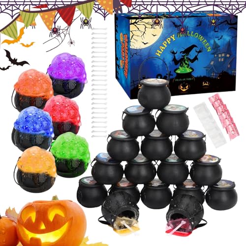 Chaudron de sorcière seau à bonbons avec poignée pour fête et déco - 6