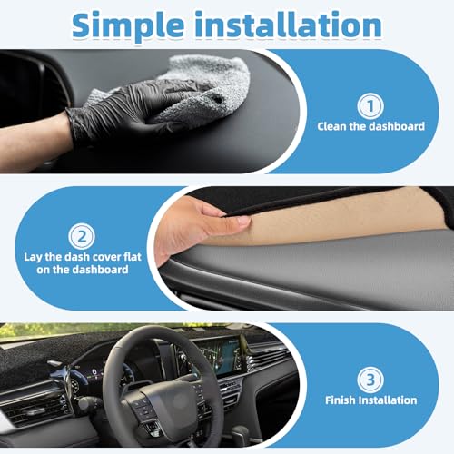 Image of Dash Cover Mat for Toyota Camry 2025 2026 Accessories Non-Slip Dashboard Cover Mat Sunshade UV Rays Protector Interior Accessories