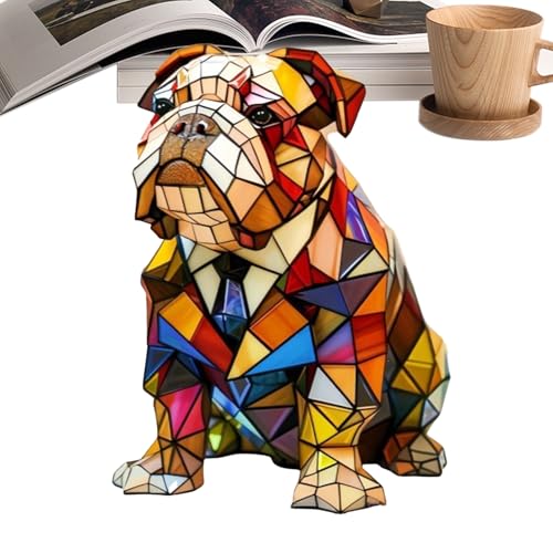 Lampe de chevet chien en résine pour une nuit douce en chambre