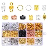 ?Amplia aplicación? Estos anillos de joyería para el cabello son perfectos para extensiones de cabello, trenzas de rastas u otros estilos de cabello. Puede usarlo para muchas ocasiones diferentes, como fiestas, bodas, cumpleaños, desfiles de moda, festivales de música y más.