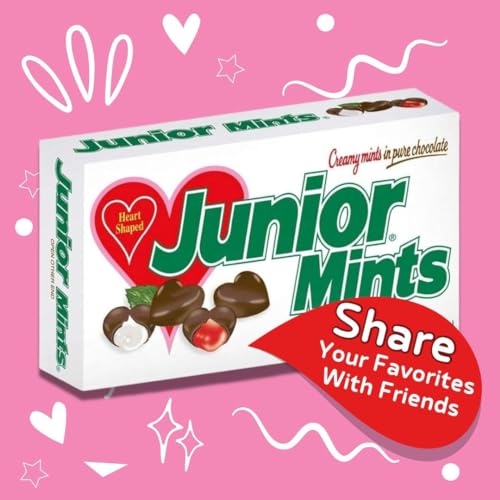 Sweetsome Junior Mints Valentine Heart Shaped Chocolate Mint Candy 3.5-Ounce Gift Box thumb #3