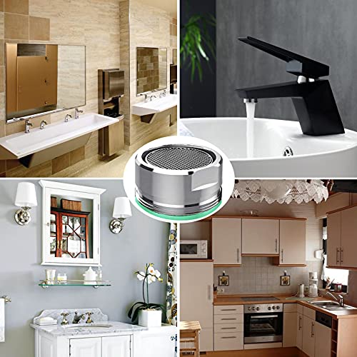 Image of BOETOADG 4PCS Faucet Aerator, 2 Packs of Aerator Filter Replacement Parts, With Brass Housing 15 /16 Inch 24mm External Thread Aerator Faucet Filter, With Gasket, For Kitchen and Bathroom