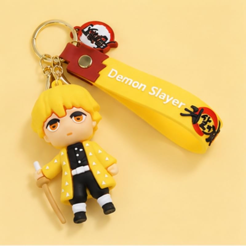Image of Cute 3D Keychain | Keyring & Quirky Bag Charm | Hard Silicone, Unbreakable | Travel Essential | Kids Friendly | Strap & Bag Hook