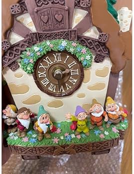Amazon.co.jp: 7人の小人 掛け時計 時計 白雪姫 プリンセス インテリア
