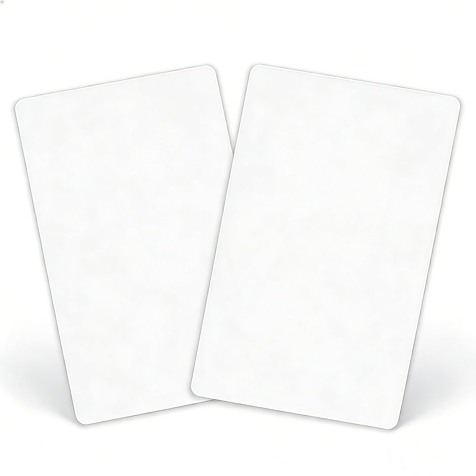 ZEFTV Screwless Blank Wall Plates 1-Gang Blank Switch Outlet Electrical Cover Plate Unbreakable Thermoplastic Faceplate for Decorative Receptacle Outlet Switch, White (2 Pack)