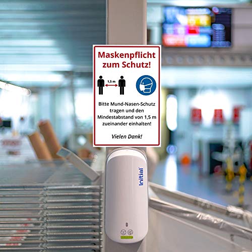 Hinweisschild Hygieneregeln 300×200 mm für Maskenpflicht und Abstand