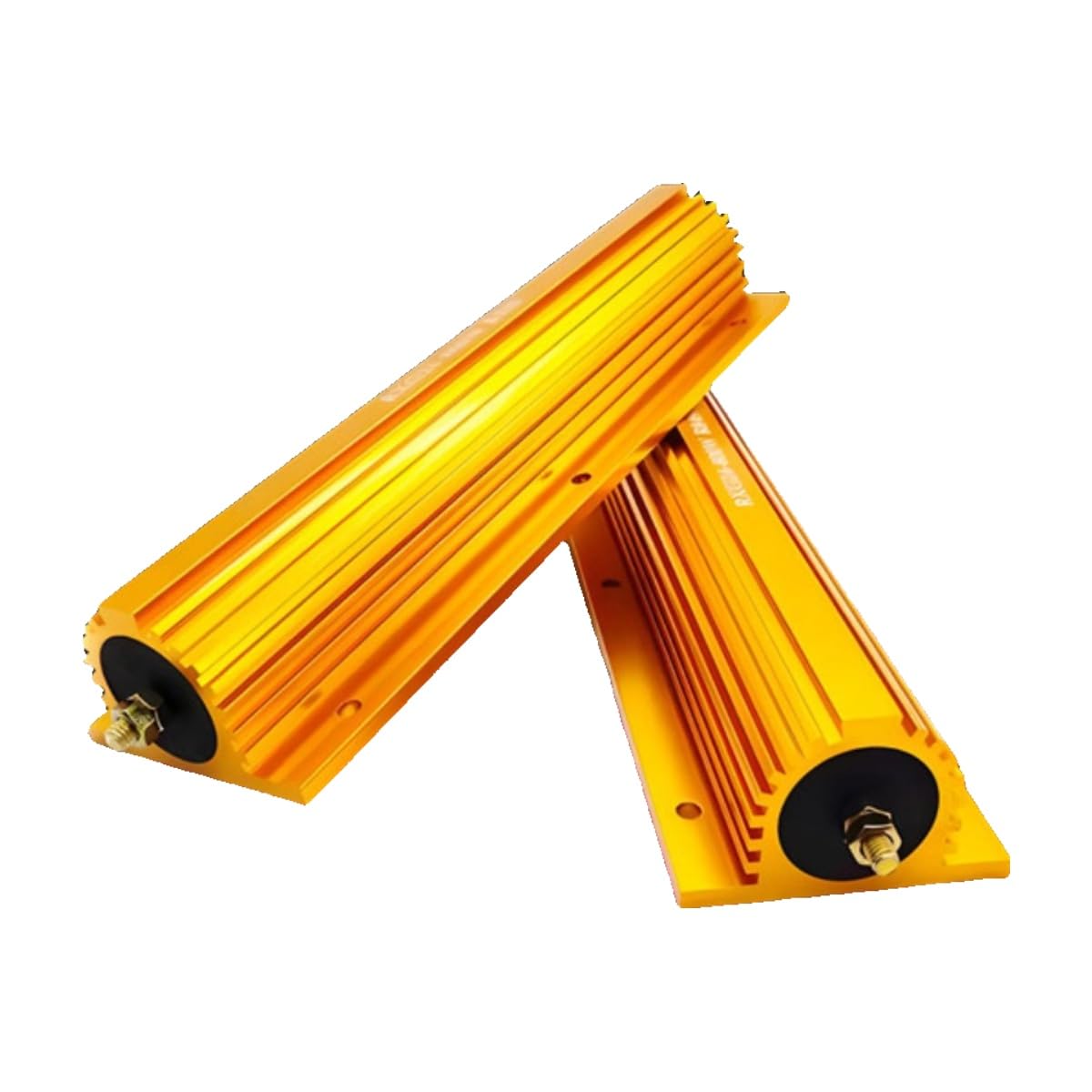 RXG24 wysokiej mocy serii odporność aluminium | Cechy: aluminium pozłacane (100W 98 x 48 x 26 mm 18 RJ)