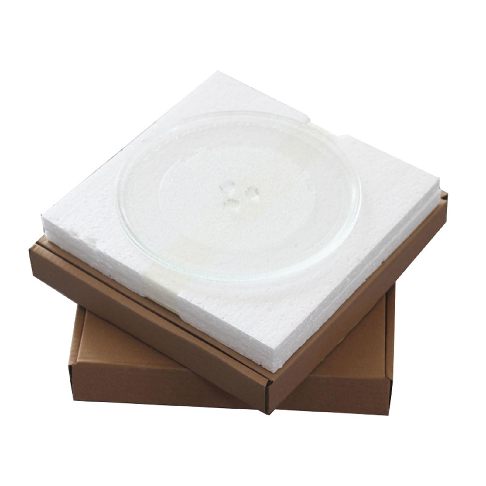 Piastra In Vetro Di Ricambio Per Microonde UTIZ 24,5 Cm (245 Mm) - Vassoio Giradischi Universale Con 3 Fissatori, Resistente Al Calore E Ai Graffi