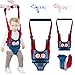 INPHER Arnes Bebe para Caminar Primeros Pasos, Tirantes Andar Bebe Respirables, Andador Bebes, Correa de Seguridad Ajustable, con 2 Cadenas para Chupetes, Azul