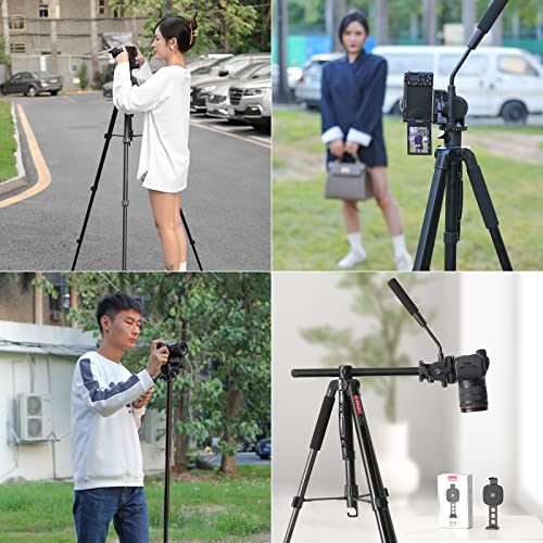 Image of ULANZI VT-02 Metal Camera Tripod | Heavy Duty, Portable & Adjustable Stand for DSLR, Smartphone & Vlogging | Strong, Compact & Travel-Friendly