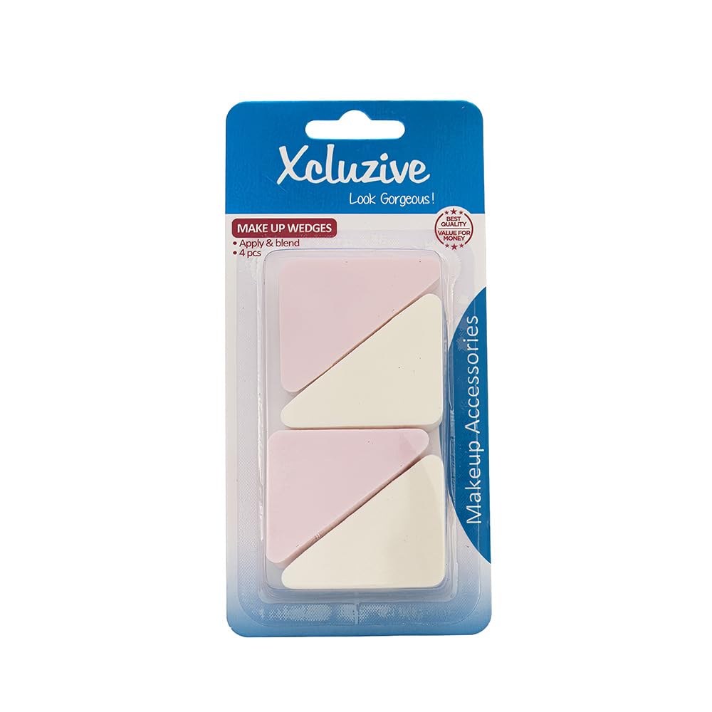 Xcluzive 4 Latex Wedges(Foundation Sponges)
