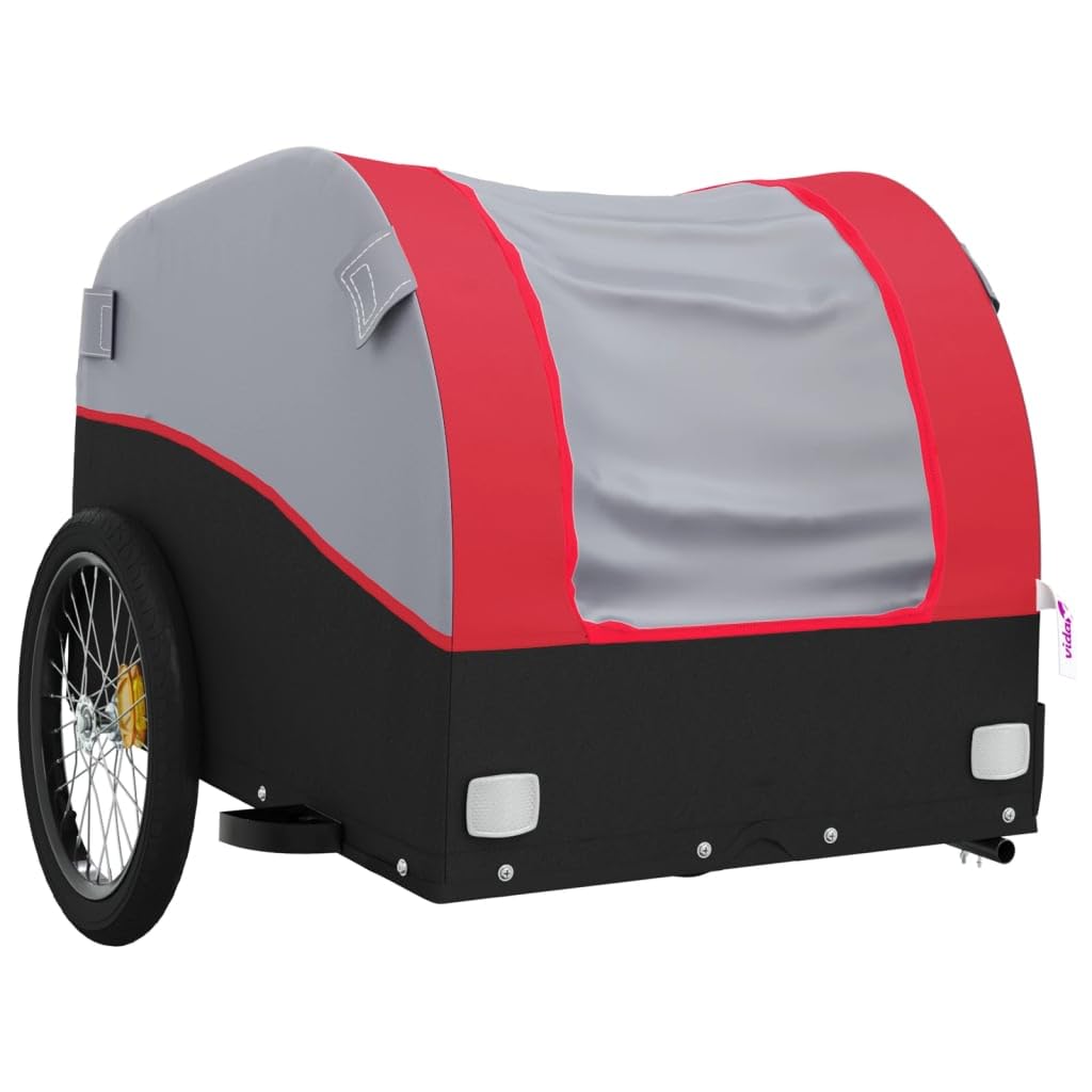 SKM Bike Trailer Black and Red 45 kg Iron (Weight-14KG)-4132