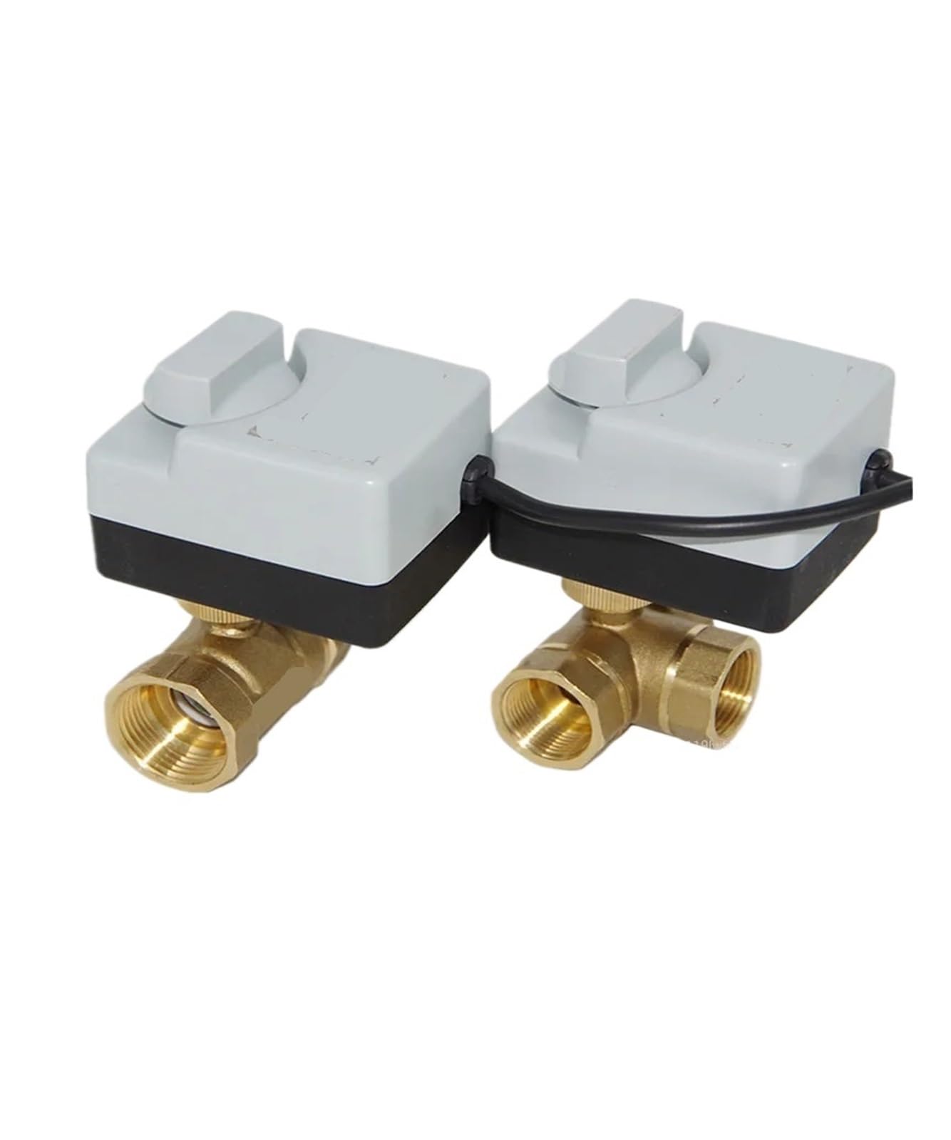 1 sztuka z ręcznym napędem elektrycznym na zawór kulowy, AC 220 V, trójprzewodowy, dwukierunkowy gwint wewnętrzny, 3-drożny, DN15, DN20, DN25, DN40 (1", 220V_2 Way), 1 szt